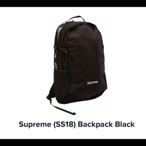 Supreme (SS18) Backpack Black